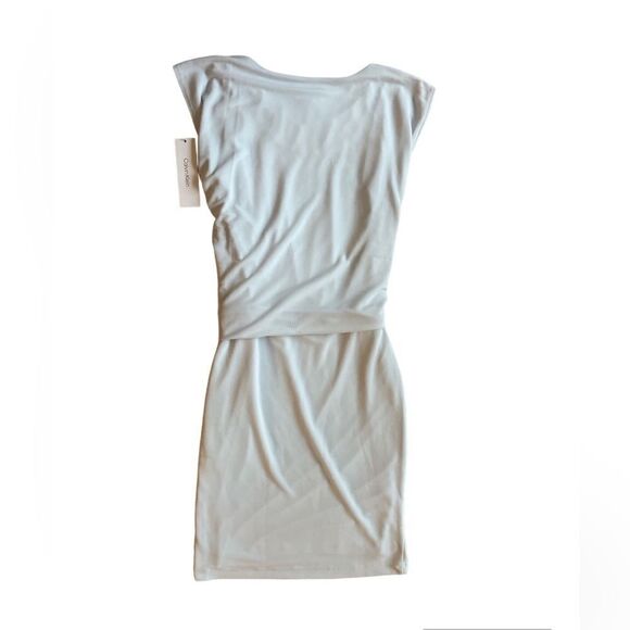 Calvin Klein Women's Dolman Sleeve Cinched Waist Solid Sheath Dress Size 2 - Picture 7 of 11